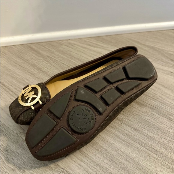 Michael Kors Fulton Brown Mini MK Logo Mocassin NWOT - Picture 4 of 4